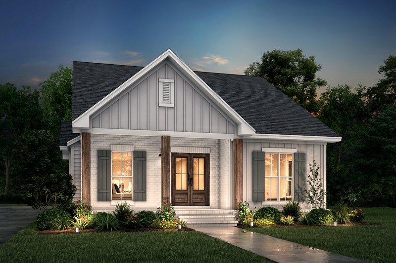 Cottage Style House Plan - 3 Beds 2 Baths 1450 Sq/Ft Plan #430-114