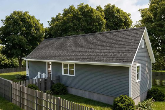 Exterior - Rear Elevation 1 for Cottage House Plan #79-103 - 2 bed, 1 bath