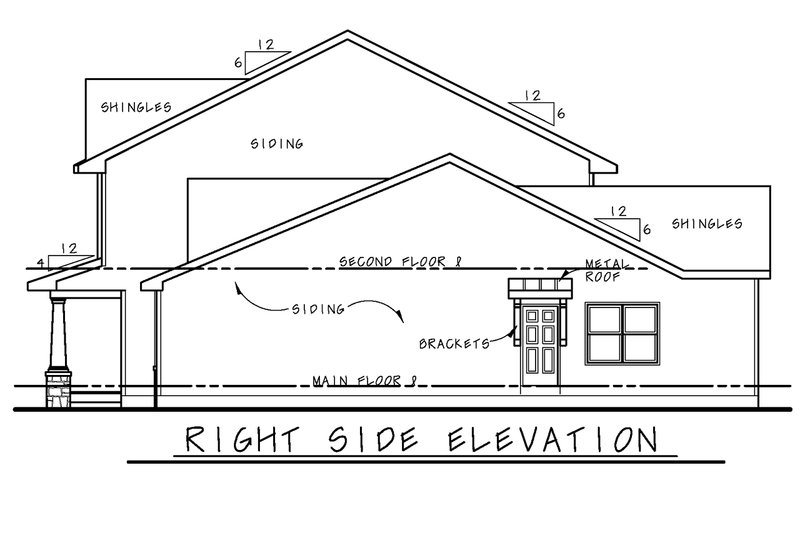 Dream House Plan - Exterior - Other Elevation 1 for Traditional House Plan #20-2516 - 4 bed, 3.5 bath