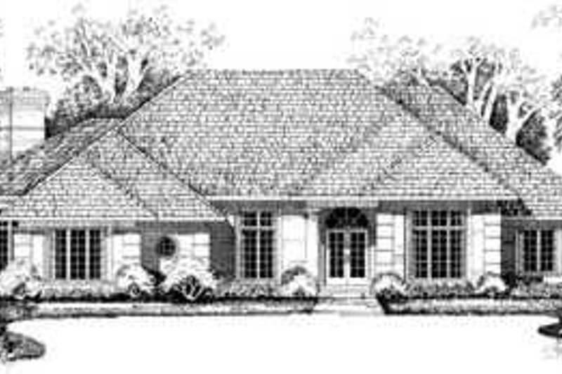 Architectural House Design - Traditional Exterior - Front Elevation Plan #72-166