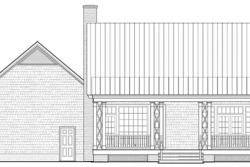House Design - Exterior - Rear Elevation for Cottage House Plan #137-396 - 4 bed, 4 bath