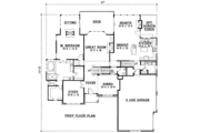 Traditional Style House Plan - 4 Beds 3.5 Baths 3502 Sq/Ft Plan #67-447 