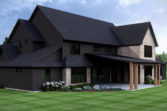 Exterior - Other Elevation 1 for Farmhouse House Plan #1064-296 - 4 bed, 4.5 bath