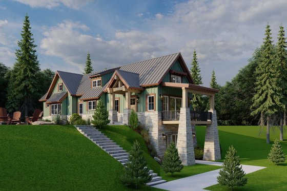 Exterior - Other Elevation for Craftsman House Plan #923-73 - 3 bed, 3.5 bath