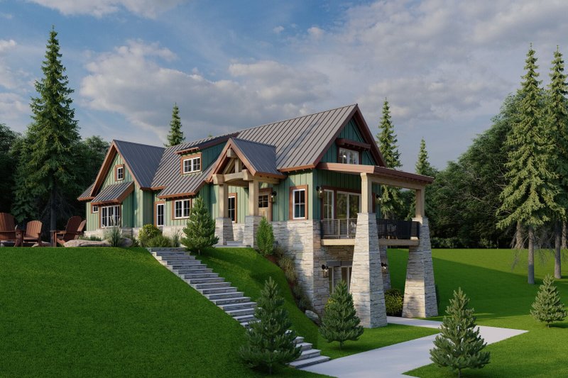 Home Plan - Exterior - Other Elevation for Craftsman House Plan #923-73 - 3 bed, 3.5 bath