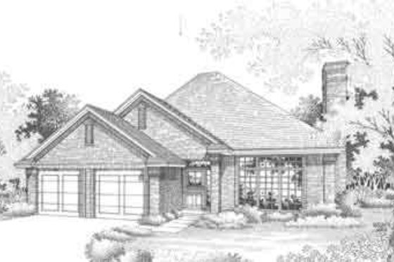 Exterior - Front Elevation for Traditional House Plan #310-290 - 3 bed, 2 bath