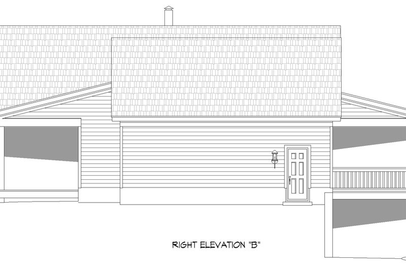 House Blueprint - Exterior - Other Elevation 1 for Country House Plan #932-883 - 4 bed, 4 bath
