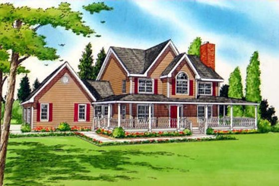 Exterior - Other Elevation for Country House Plan #312-444 - 3 bed, 2.5 bath