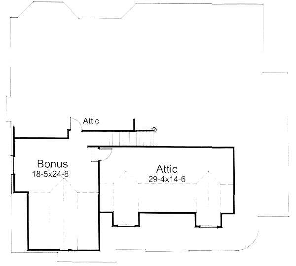 Farmhouse Floor Plan - Upper Floor Plan #120-139