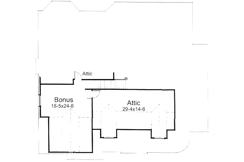 House Blueprint - Floor Plan - Upper Floor for Farmhouse House Plan #120-139 - 3 bed, 3 bath