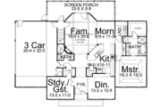 European Style House Plan - 3 Beds 3 Baths 2594 Sq/Ft Plan #119-151 