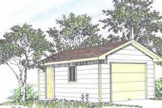 Exterior - Front Elevation for Traditional House Plan #116-136, 0 bath