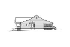 Exterior - Other Elevation 2 for Craftsman House Plan #536-8 - 3 bed, 2 bath