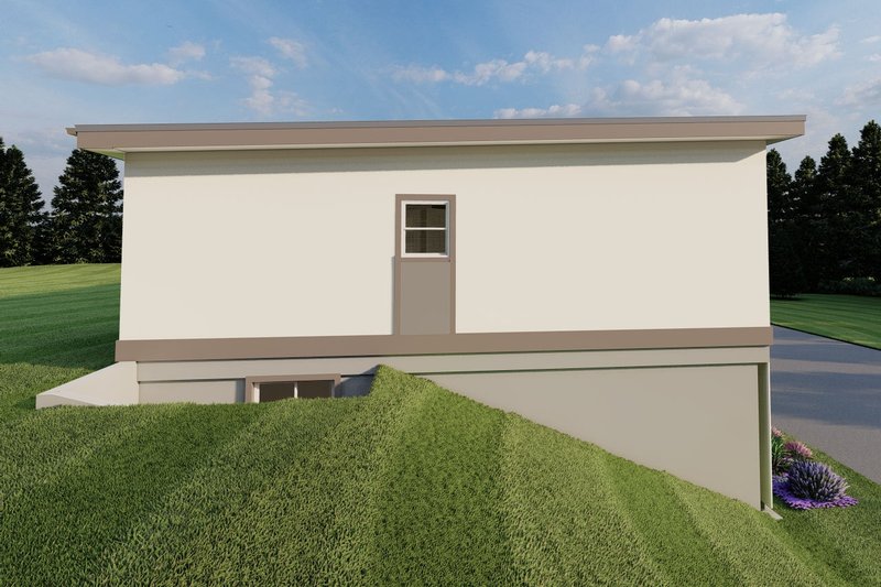 House Plan Design - Exterior - Other Elevation 2 for Contemporary House Plan #126-251 - 3 bed, 3 bath