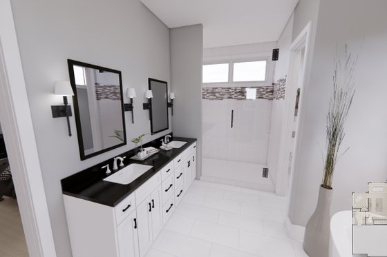 Interior - Master Bathroom for Traditional House Plan #51-1224 - 2 bed, 2 bath
