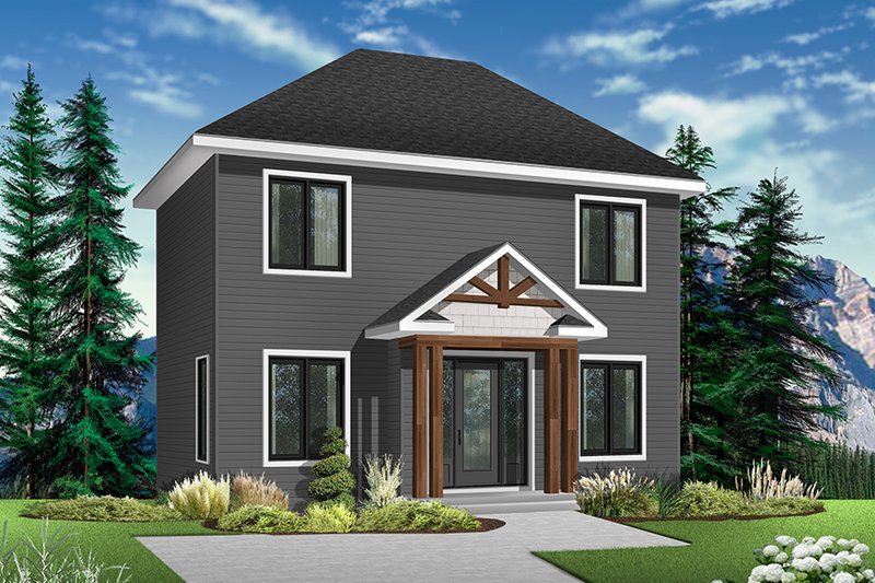 Home Plan - Traditional Exterior - Front Elevation Plan #23-608