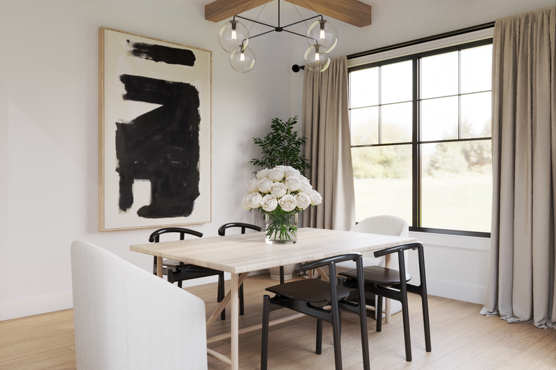 Architectural House Design - Interior - Dining Room 1 for Farmhouse House Plan #119-449 - 3 bed, 3 bath