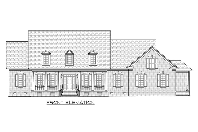 Home Plan - Exterior - Front Elevation 4 for Country House Plan #1054-65 - 4 bed, 3.5 bath