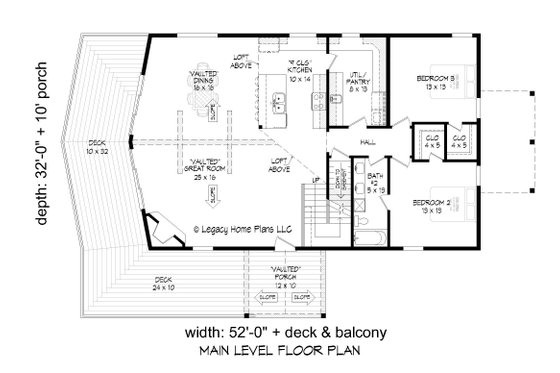 Floor Plan - Main Floor for Country House Plan #932-658 - 4 bed, 3 bath
