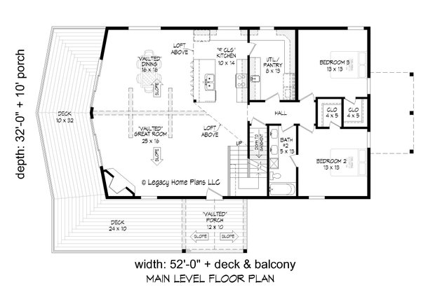 Country Floor Plan - Main Floor Plan #932-658