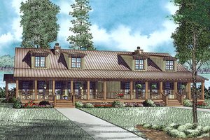 Country Exterior - Front Elevation Plan #17-2564