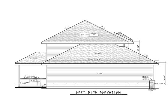 Exterior - Other Elevation for Contemporary House Plan #20-2476 - 4 bed, 2.5 bath