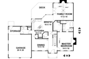 Colonial Style House Plan - 4 Beds 3.5 Baths 1980 Sq/Ft Plan #56-147 