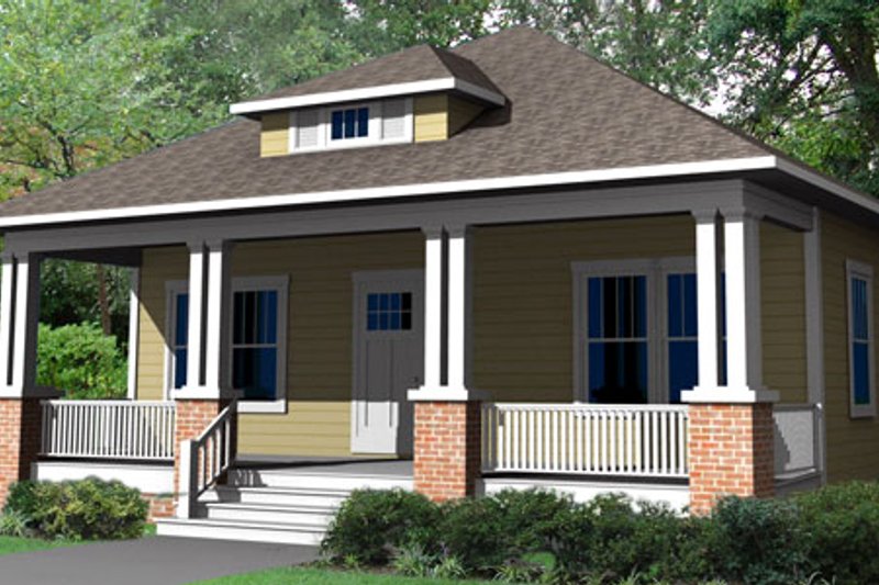 Dream House Plan - Craftsman Exterior - Front Elevation Plan #461-8
