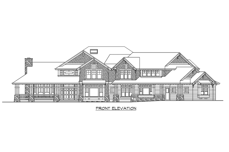 Dream House Plan - Exterior - Other Elevation for Craftsman House Plan #132-166 - 5 bed, 4.5 bath