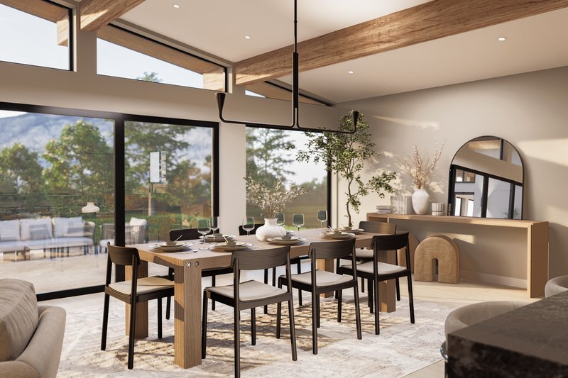 House Blueprint - Interior - Dining Room 2 for Bungalow House Plan #1114-69 - 3 bed, 2 bath