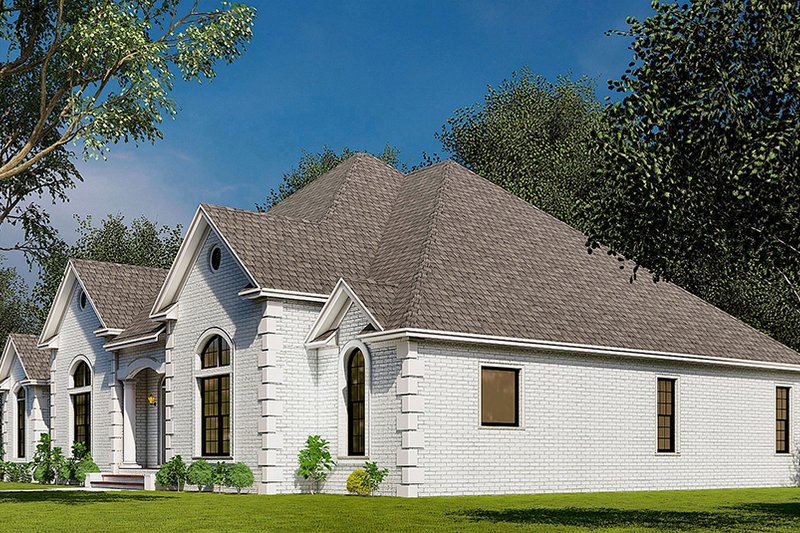 Home Plan - Exterior - Front Elevation 4 for European House Plan #17-2308 - 4 bed, 2.5 bath