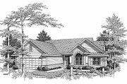 Traditional Style House Plan - 3 Beds 2.5 Baths 1695 Sq/Ft Plan #70-174 