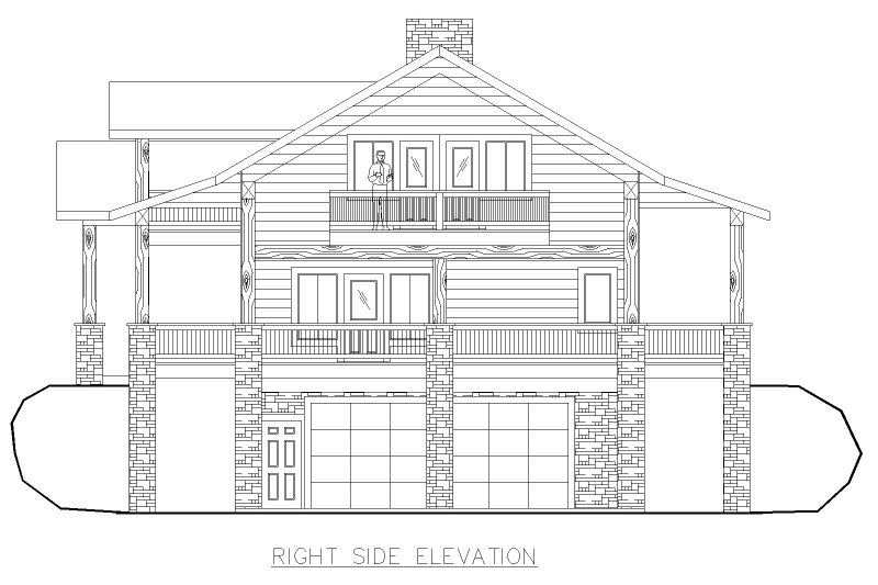 Home Plan - Exterior - Other Elevation 1 for Craftsman House Plan #117-1069 - 2 bed, 2.5 bath