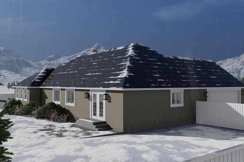 Dream House Plan - Exterior - Other Elevation for Ranch House Plan #1060-13 - 6 bed, 3 bath