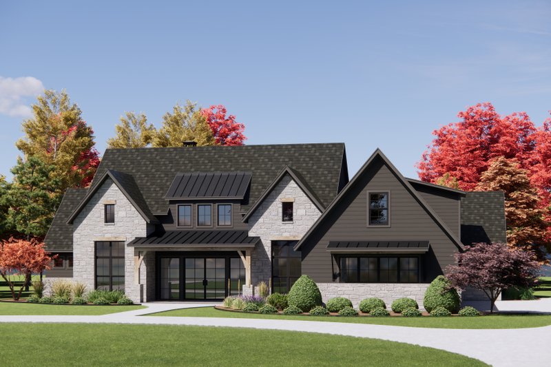 House Plan Design - Exterior - Front Elevation 5 for European House Plan #1096-145 - 4 bed, 4.5 bath