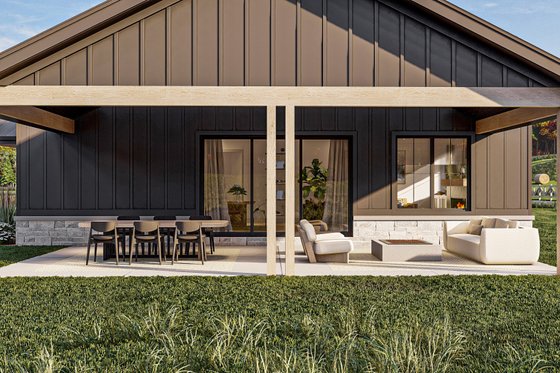 Exterior - Outdoor Living for Barndominium House Plan #455-261 - 2 bed, 2 bath