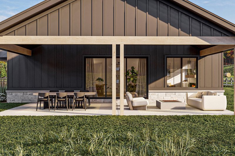 House Design - Exterior - Outdoor Living for Barndominium House Plan #455-261 - 2 bed, 2 bath