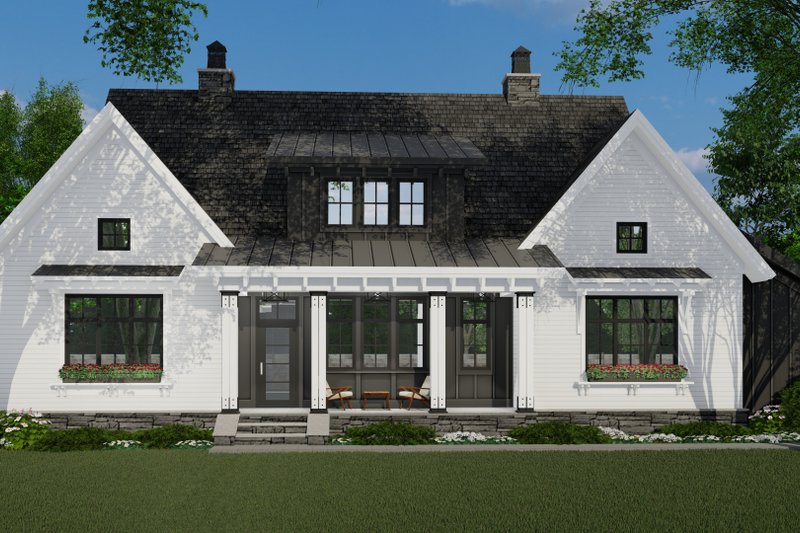 Home Plan - Farmhouse Exterior - Front Elevation Plan #51-1152