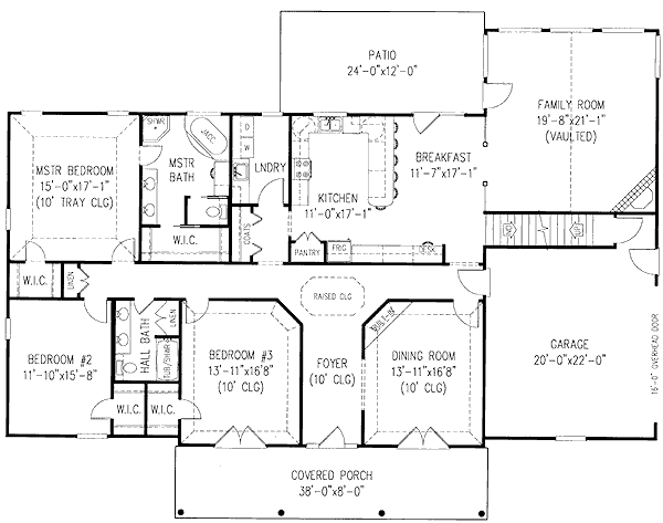Farmhouse Floor Plan - Main Floor Plan #11-110