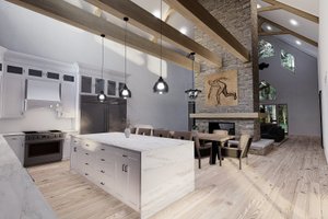 Interior - Dining Room for Barndominium House Plan #923-401 - 5 bed, 3.5 bath