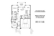 Prairie Style House Plan - 2 Beds 2 Baths 1391 Sq/Ft Plan #1100-17 