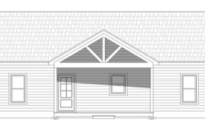 Exterior - Front Elevation 3 for Cabin House Plan #932-57 - 4 bed, 3.5 bath