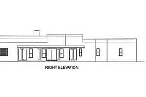 Exterior - Other Elevation 1 for Adobe / Southwestern House Plan #1-558 - 4 bed, 2.5 bath