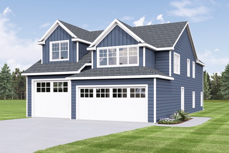 House Blueprint - Craftsman Exterior - Front Elevation Plan #1064-340