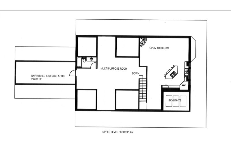 Architectural House Design - Floor Plan - Upper Floor for Ranch House Plan #117-962 - 3 bed, 3.5 bath