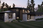 Modern Style House Plan - 4 Beds 3.5 Baths 3464 Sq/Ft Plan #455-691 Exterior 