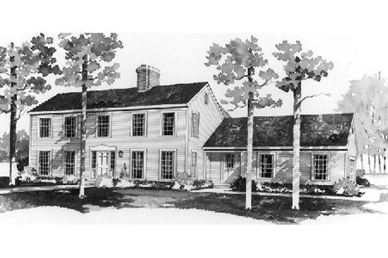 Home Plan - Colonial Exterior - Front Elevation Plan #72-333