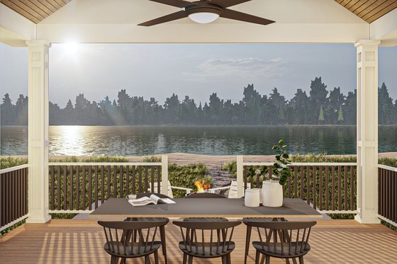 Exterior - Outdoor Living for Modern House Plan #455-621 - 2 bed, 2 bath