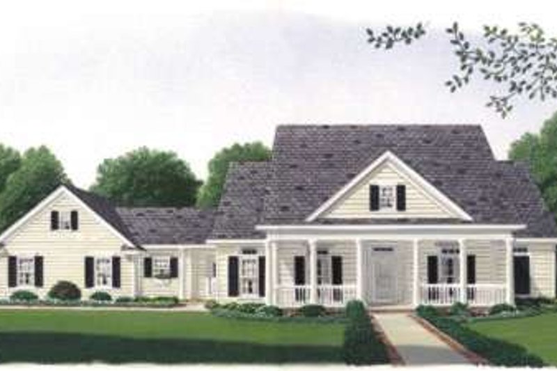Architectural House Design - Southern Exterior - Front Elevation Plan #410-116