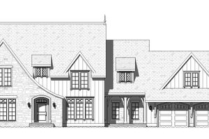 Exterior - Front Elevation 3 for European House Plan #901-143 - 3 bed, 2.5 bath
